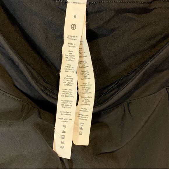 Lululemon Athletica Side-Pleat High-Rise Tennis Skirt Skort Black Retail $88.00 - Picture 11 of 14